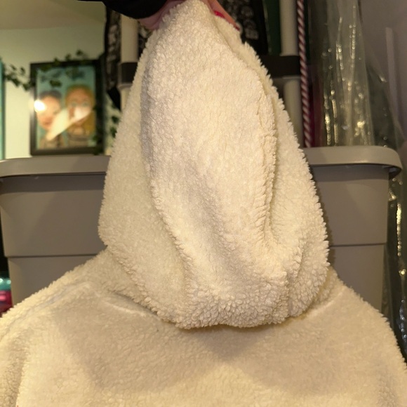 Official Off-White Vans Sherpa Quarter Zip Hoodie - Picture 5 of 7